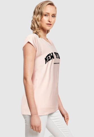 Merchcode T-Shirt 'New York' in Pink