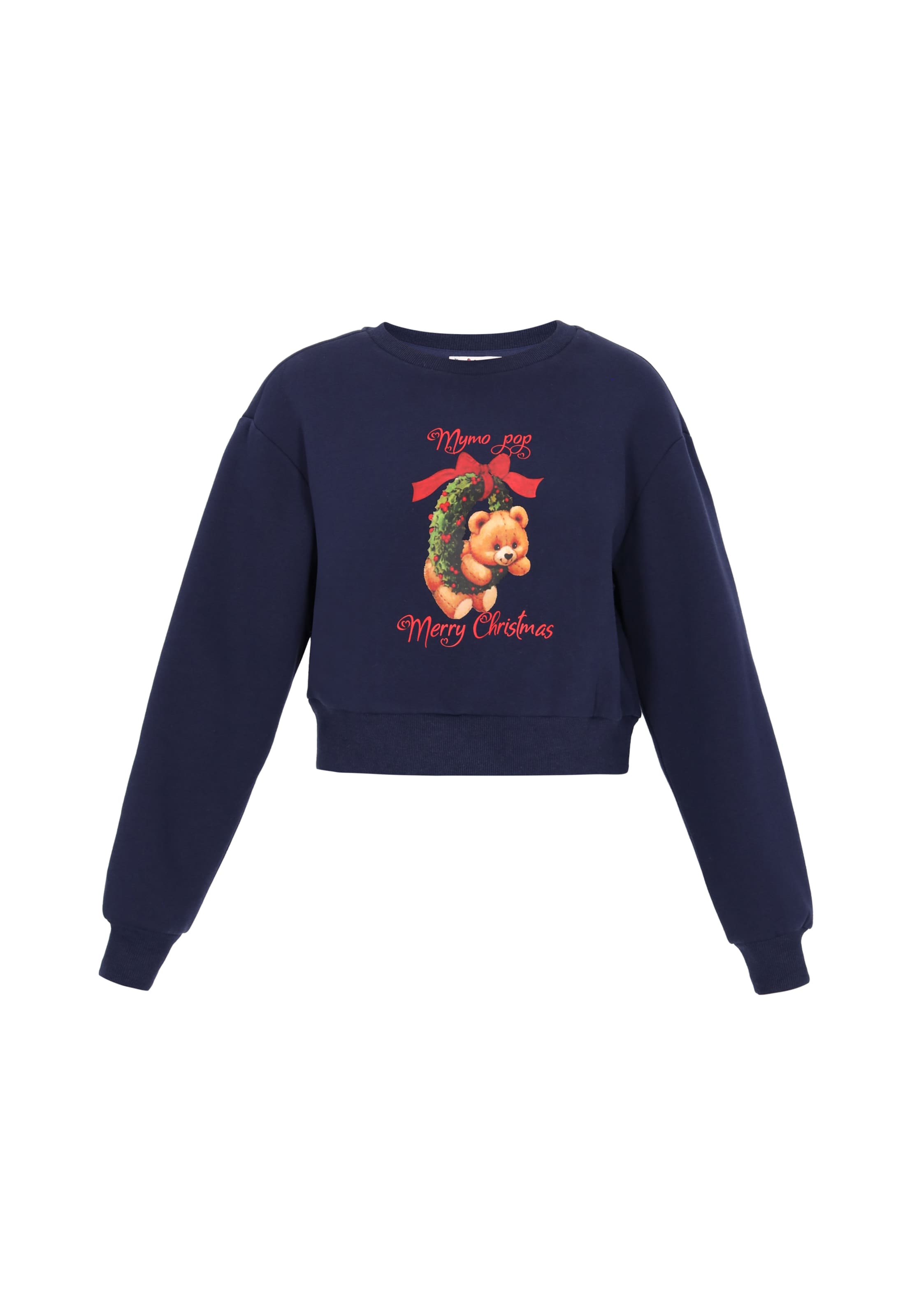 MYMO Sweatshirt 'Pop' in Blauw: voorkant