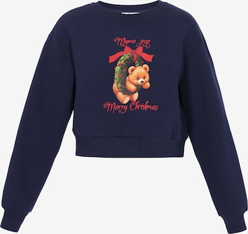 Sweat-shirt 'Pop' MYMO en bleu : devant