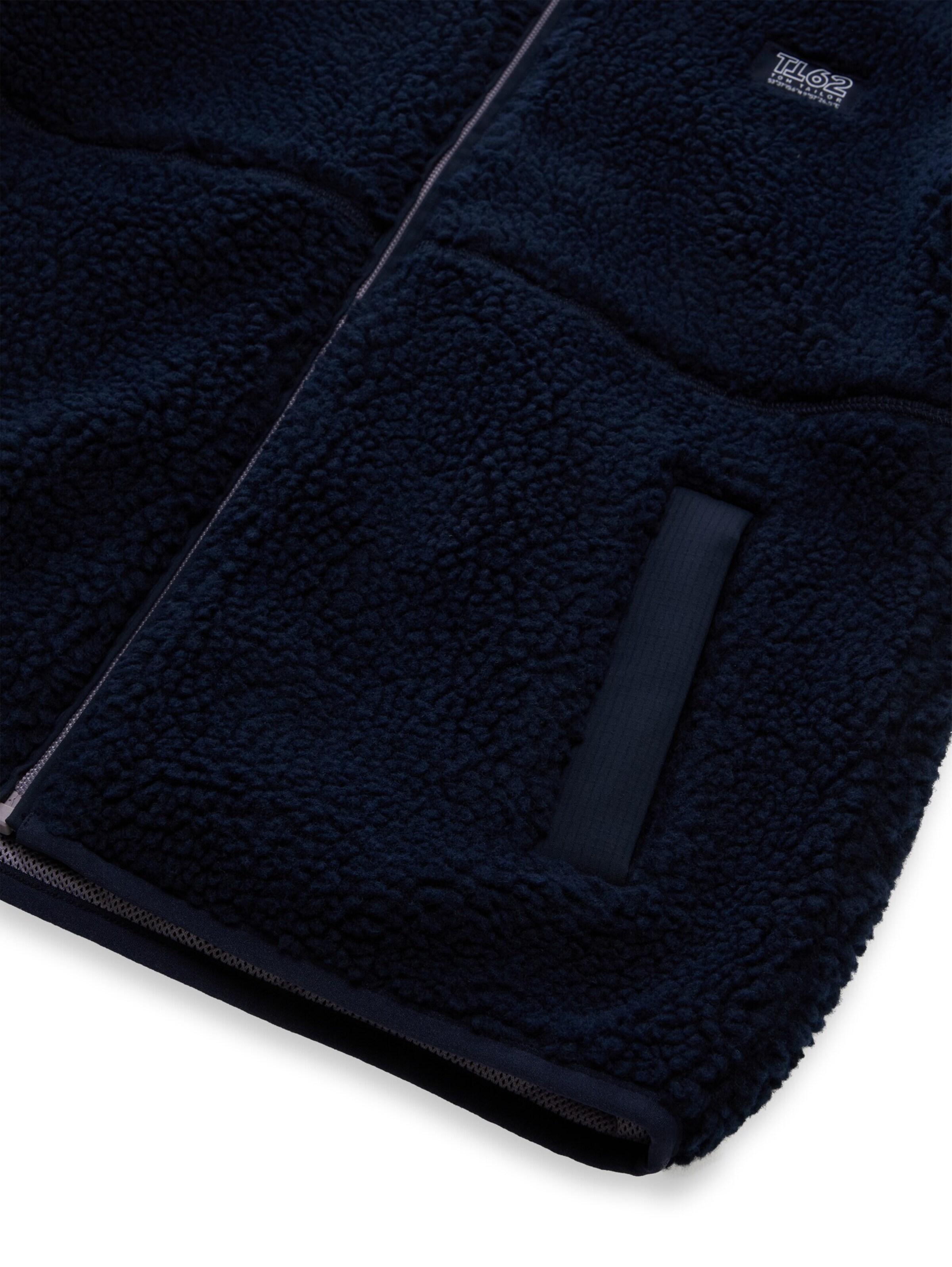 TOM TAILOR Fleece jas in Blauw