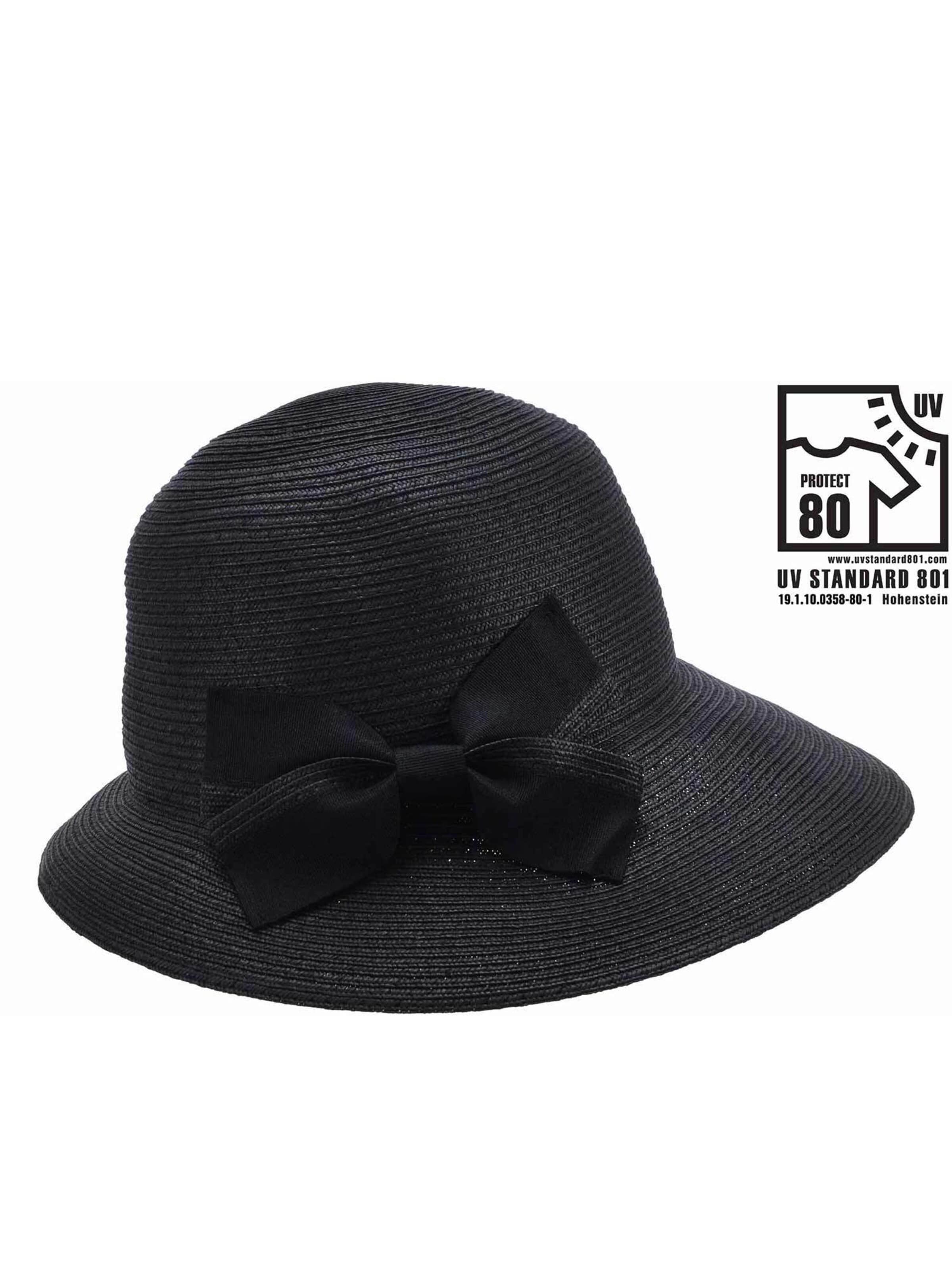 Seeberger Hat 'Hut' in Black: front