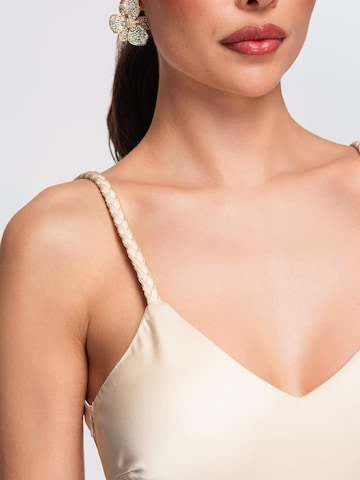 Ombre Abendkleid‌‌‌‌‌‌‌‌ in Beige