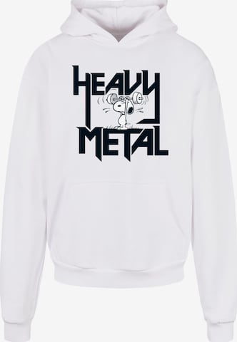 Merchcode Sweatshirt 'Heavy Metal' in Wit: voorkant