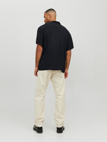 juoda JACK & JONES Patogus modelis Marškiniai 'Jeff'