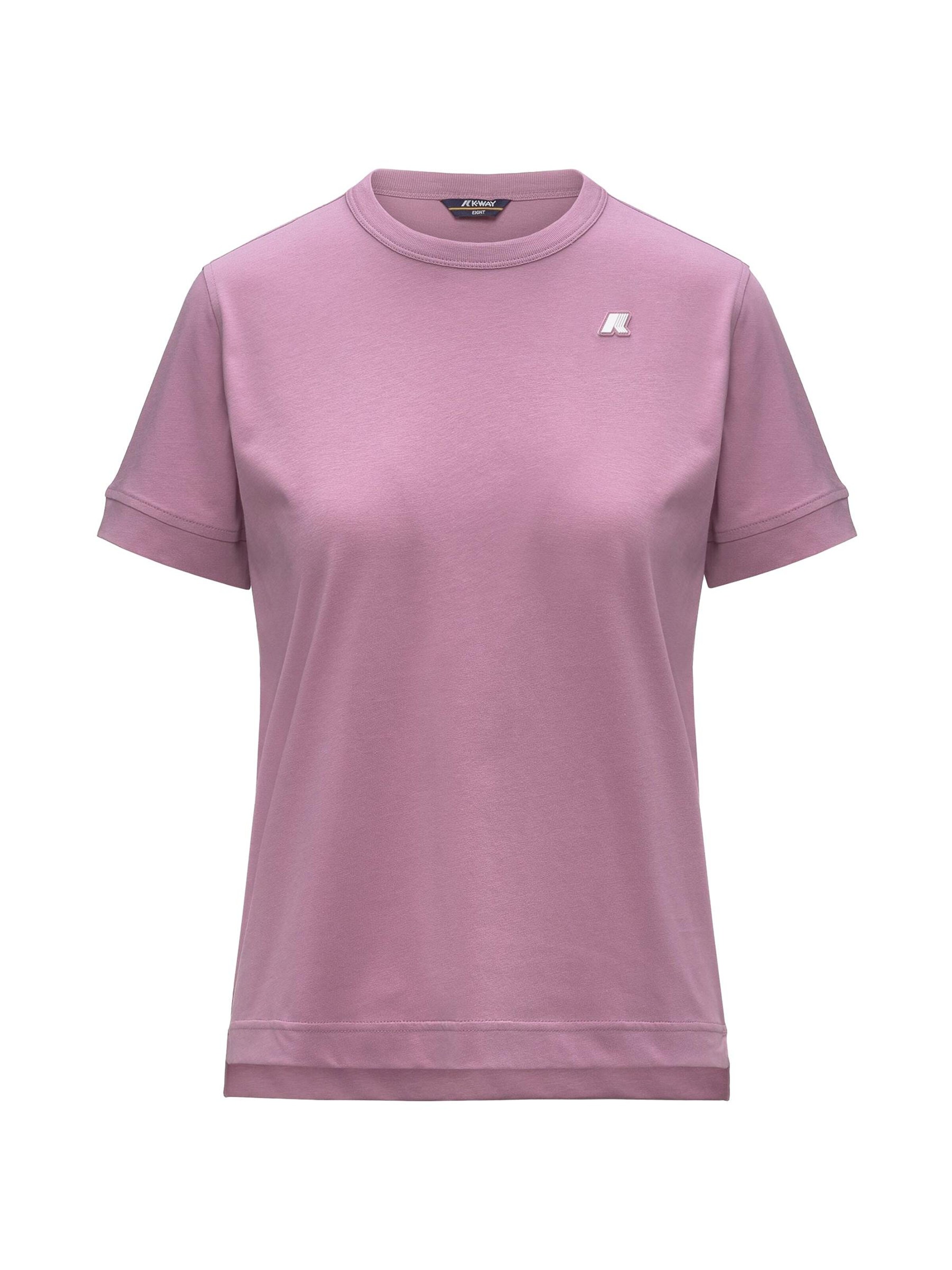 K-Way Shirt 'K-WAY EMEL JERSEY T-SHIRT T-Shirt e Polo' in Roze: voorkant