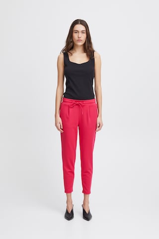 Coupe slim Pantalon à pince 'KATE' ICHI en rose