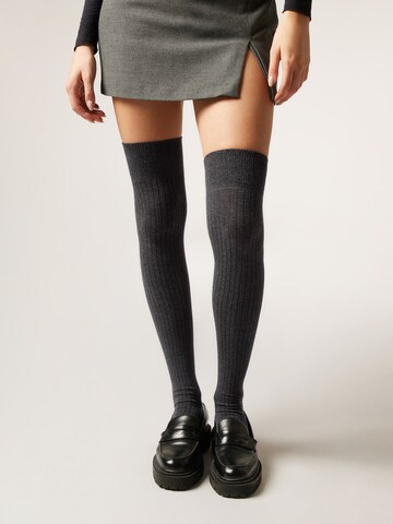 CALZEDONIA Over the Knee Socks in Grey