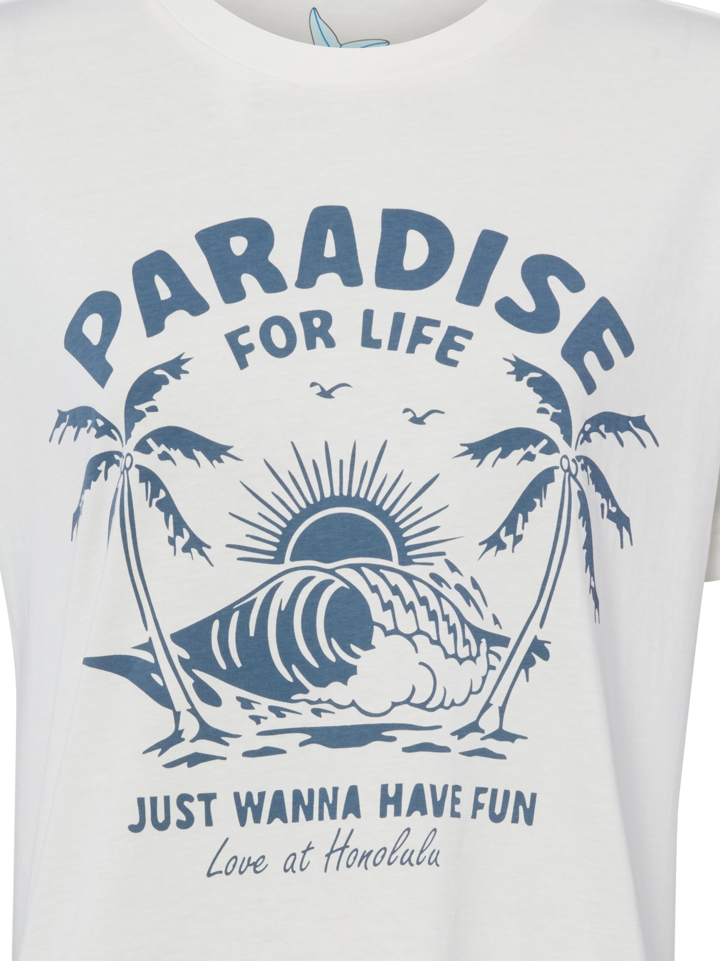 Marie Lund Shirt ' Paradise ' in White