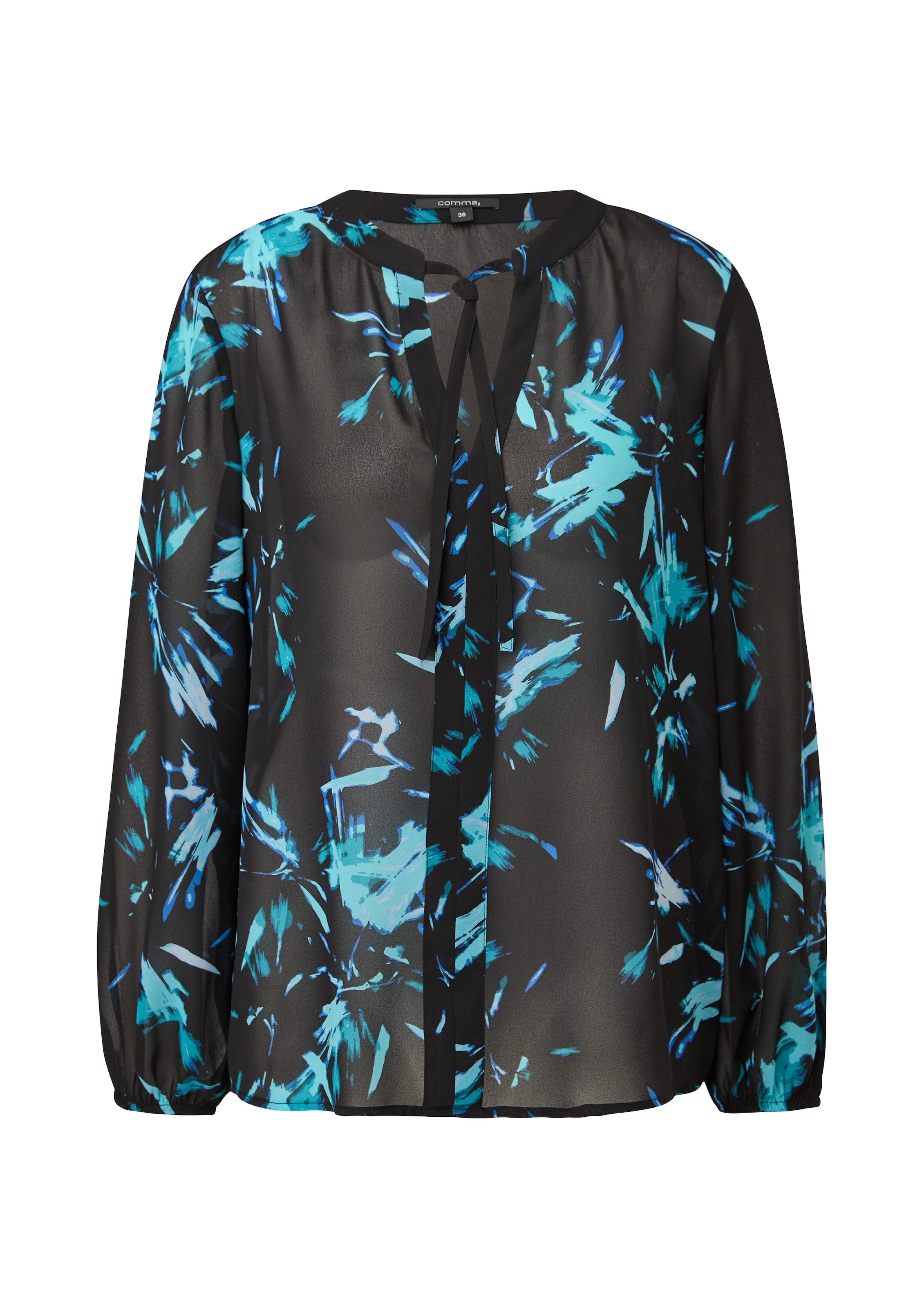 COMMA Bluse in Schwarz: Vorderseite