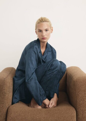 MANGO Schlafshirt 'Quars' in Blau