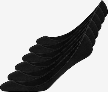 SNOCKS Ankle Socks in Black: front