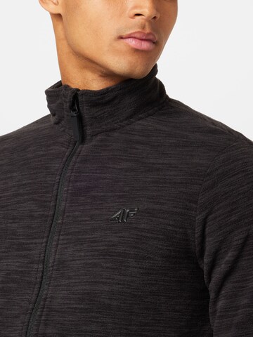 4F Athletic Fleece Jacket in Black