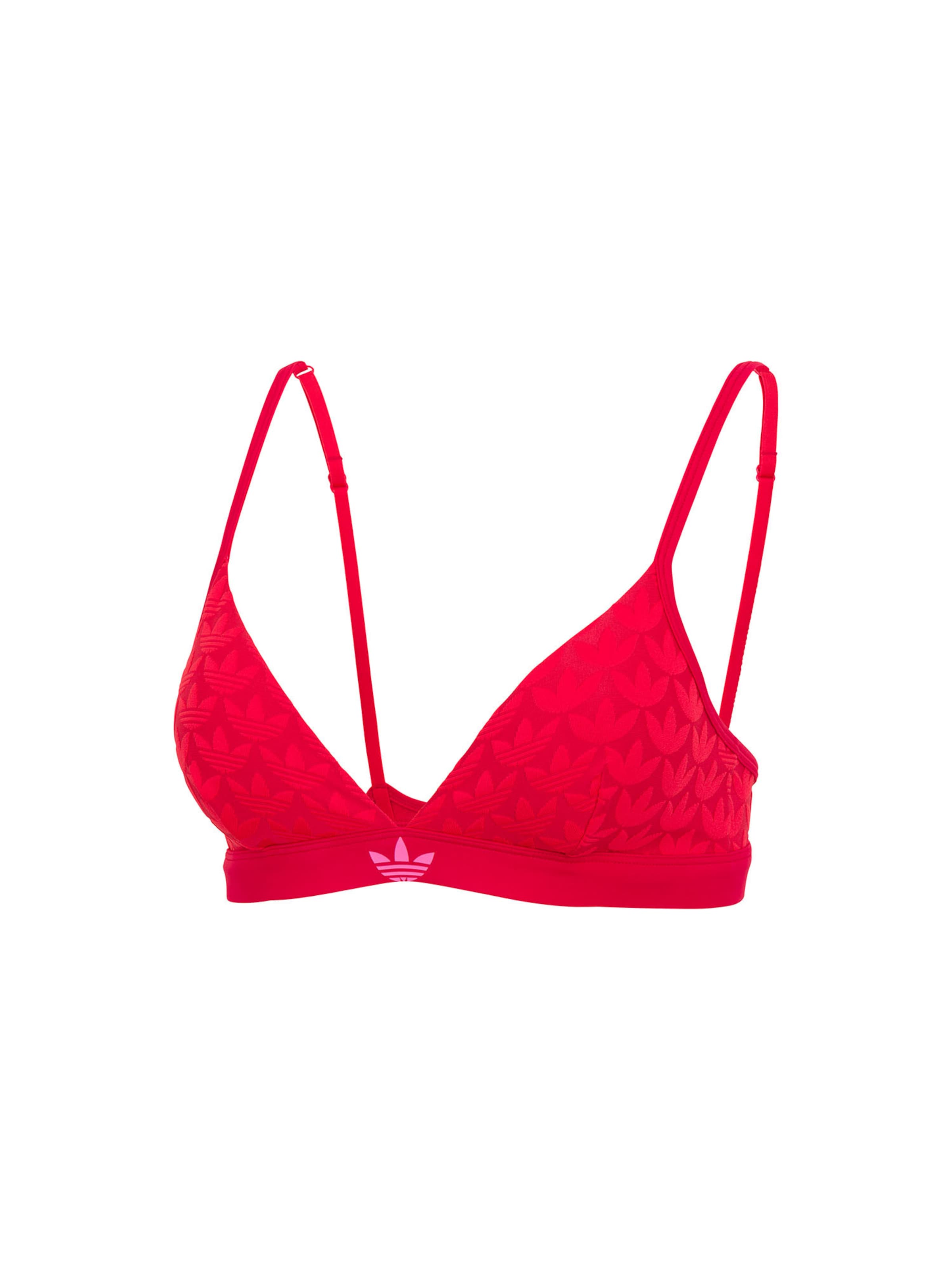 ADIDAS ORIGINALS Triangle Bra ' Terrot Flex ' in Red: front