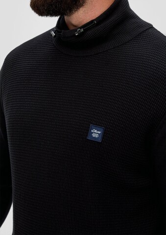 s.Oliver Men Big Sizes Pullover in Schwarz