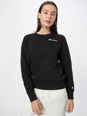 Champion Authentic Athletic Apparel Sweatshirt in Black: front