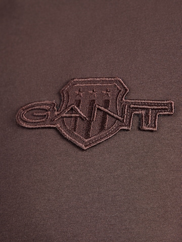 GANT Μπλουζάκι σε καφέ