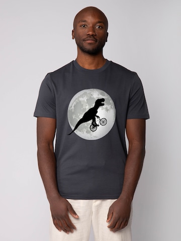 T-Shirt 'Flying TRex' Watapparel en gris : devant
