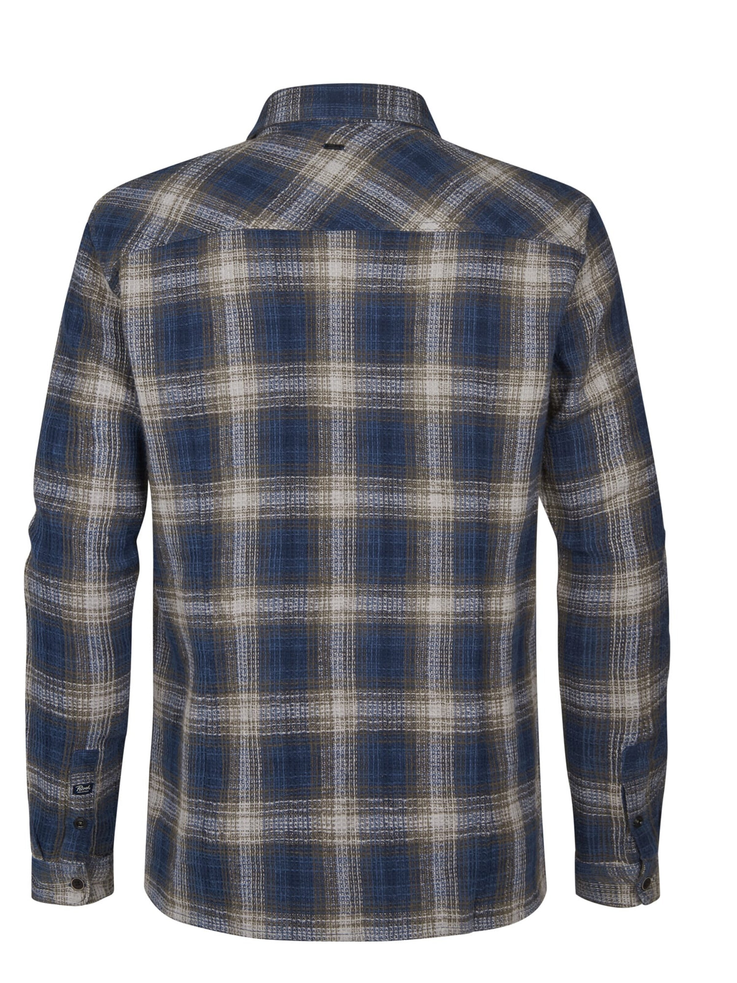 PETROL INDUSTRIES MEN Comfort fit Button Up Shirt in Blue