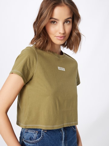 LEVI'S ® Μπλουζάκι 'GR Cropped Jordie Tee' σε πράσινο