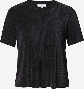 melns s.Oliver T-Krekls: no priekšpuses