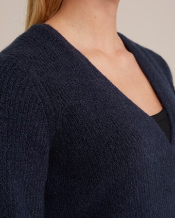 WE Fashion Knit cardigan in Blue