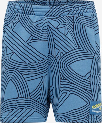 ADIDAS ORIGINALS Normalny krój Spodnie 'Original Athletic Club Allover Print' w kolorze niebieski: przód