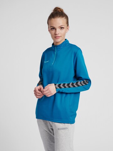 Hummel - Sweatshirt de desporto em azul: frente