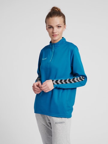 Hummel - Sweatshirt de desporto em azul: frente