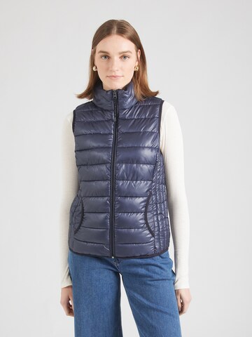 QS Bodywarmer in Blauw: voorkant