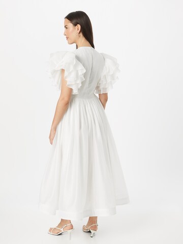 Coast Рокля 'Ivory Mega Ruffle Full Skirted Dress' в бяло