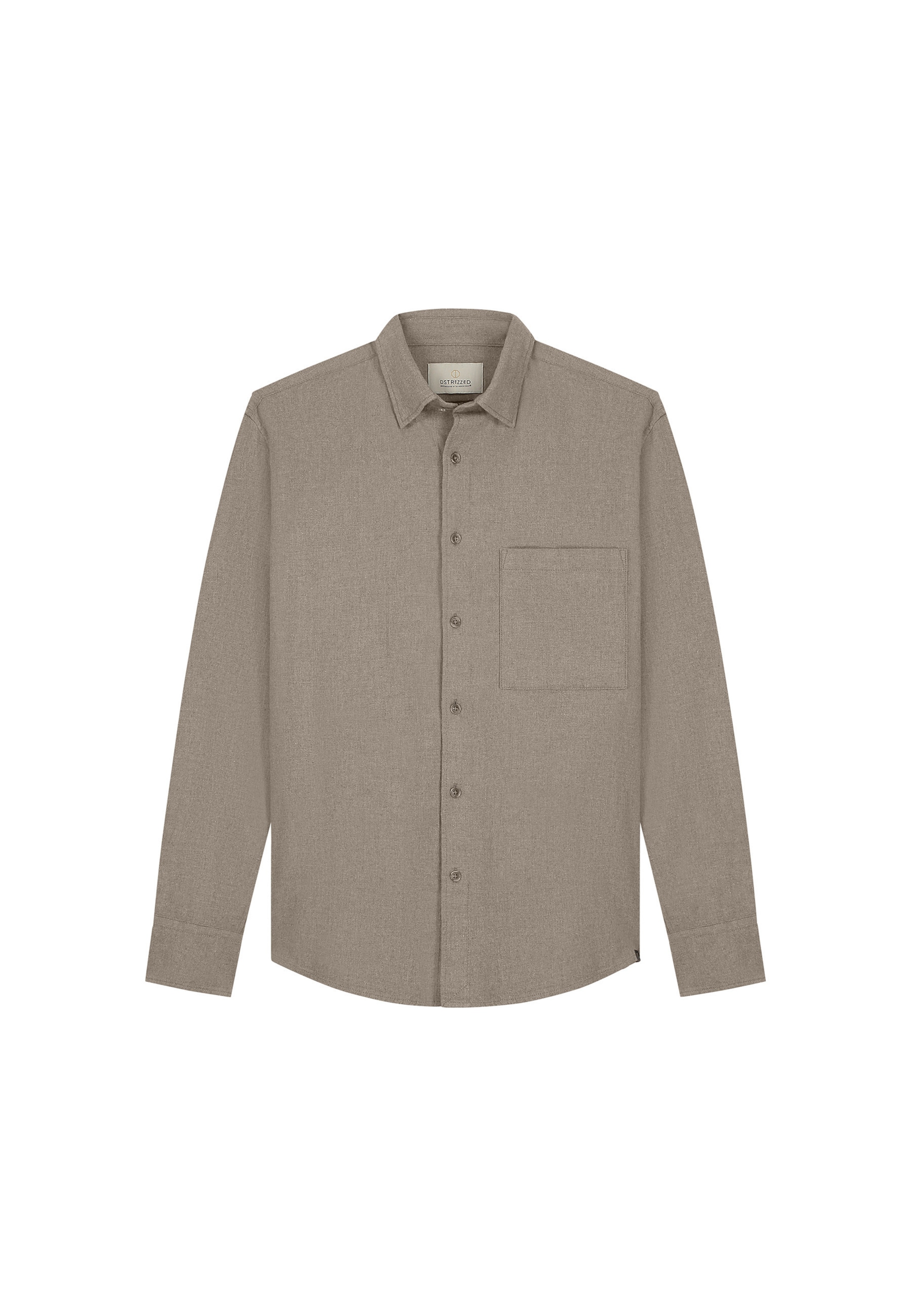 Dstrezzed Regular fit Button Up Shirt 'Jayden' in Brown: front