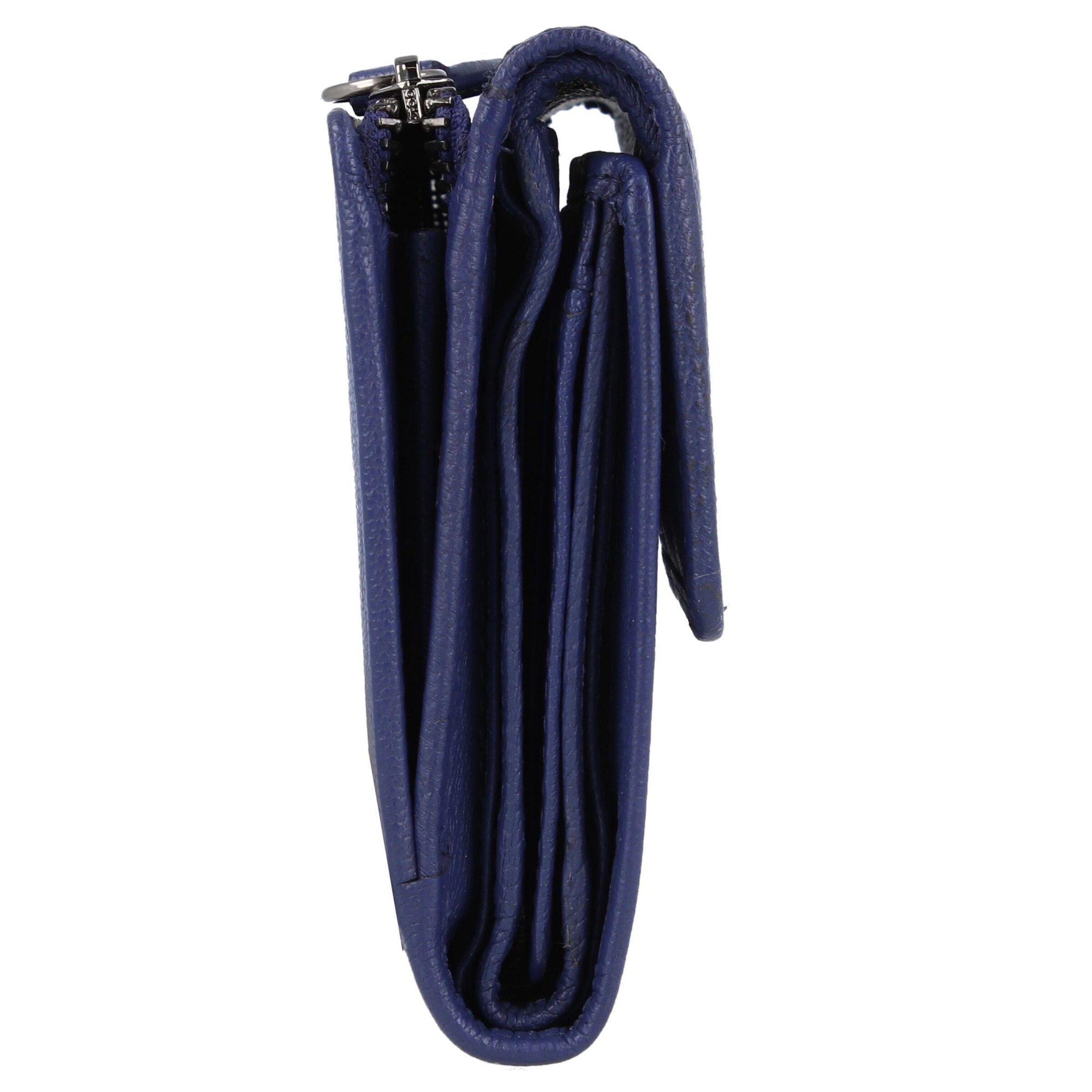 Braun Büffel Wallet 'Anna' in Blue