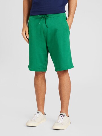 Regular Pantalon UNITED COLORS OF BENETTON en vert : devant