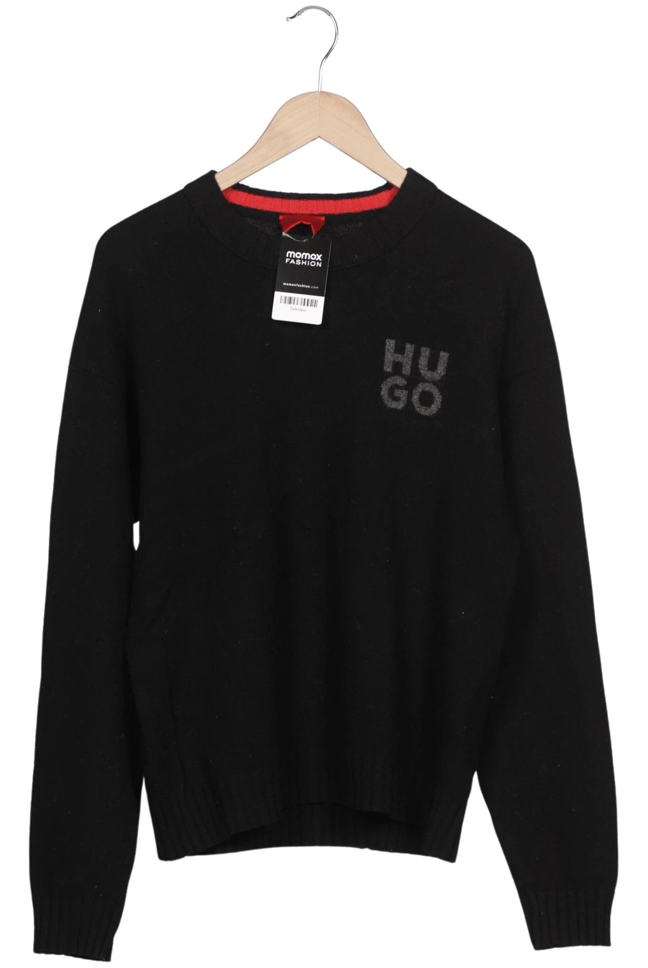 HUGO Pullover M in Schwarz: Vorderseite