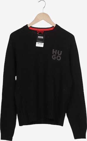 HUGO Pullover M in Schwarz: Vorderseite