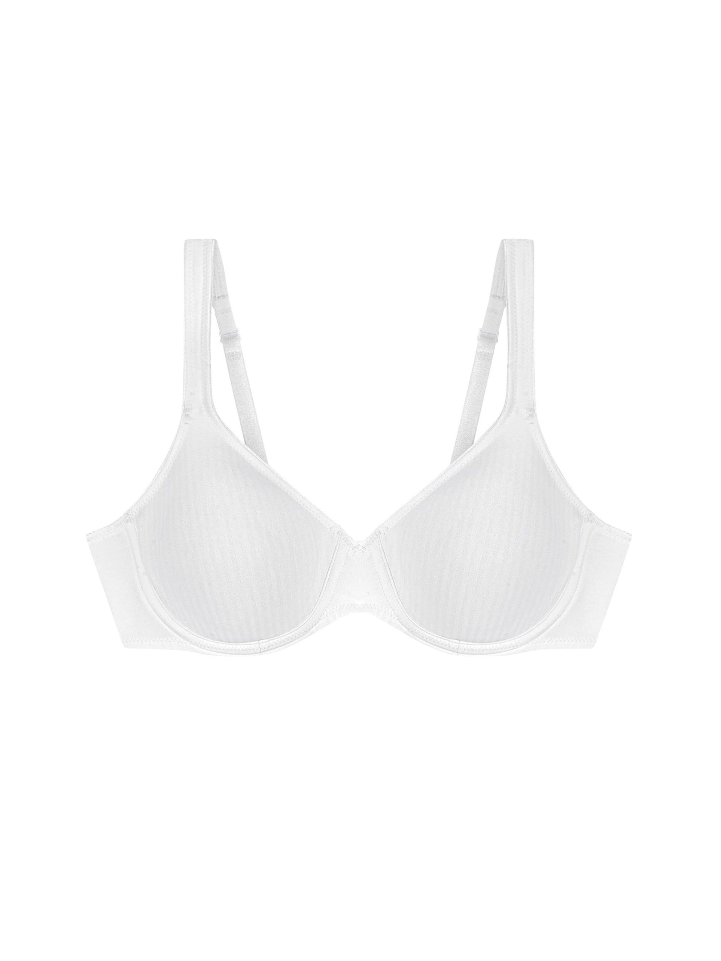 TRIUMPH Bra ' Modern Soft+Cotton ' in White: front