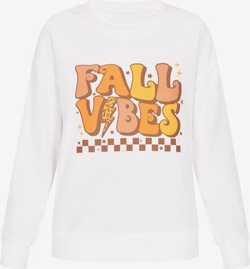 swirlySweater majica 'Back To School' - bijela boja: prednji dio