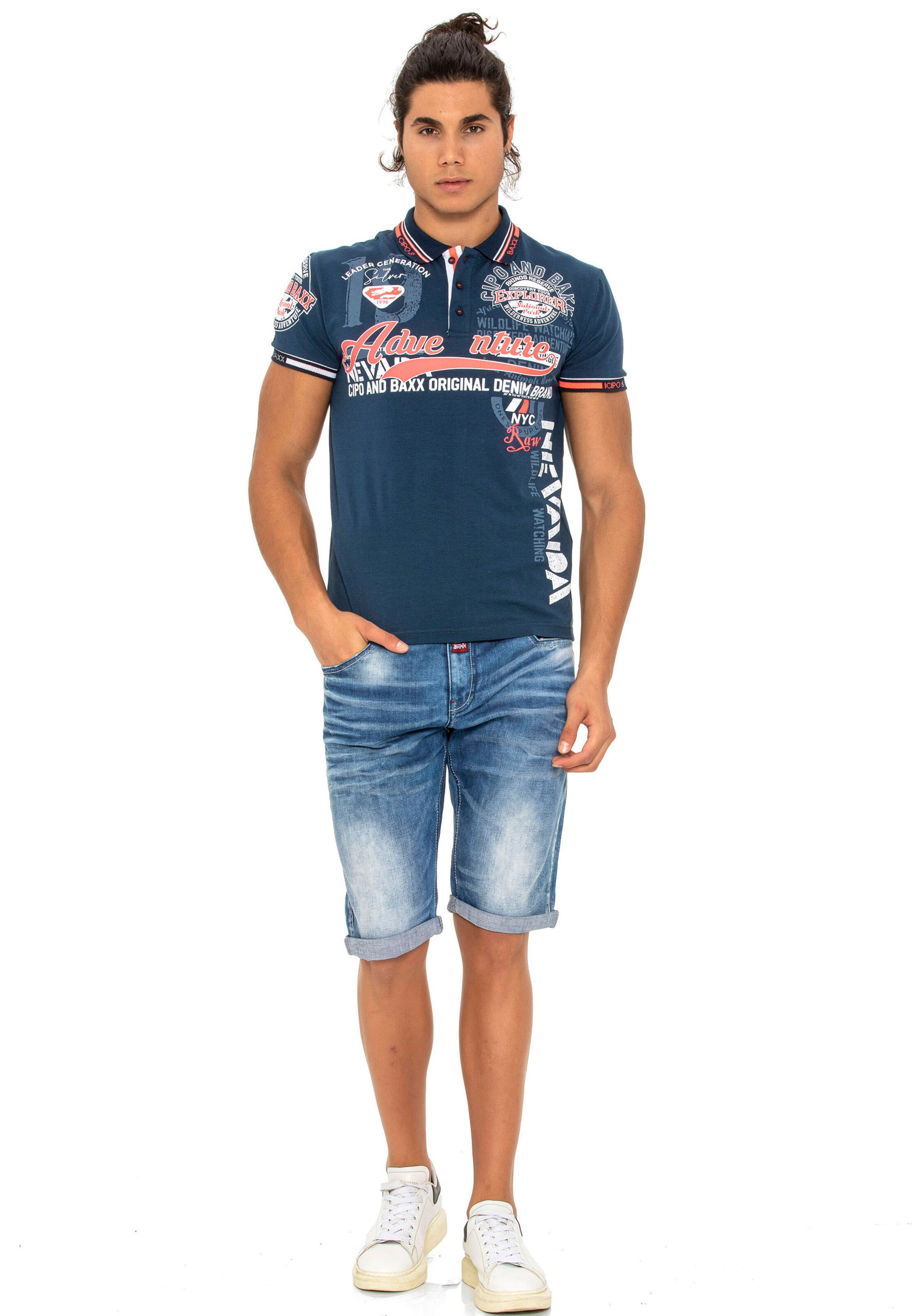 CIPO & BAXX Shirt in Blue