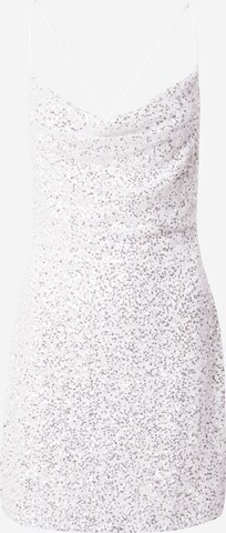 GLAMOROUS Коктейльное платье в Серебристый: спереди