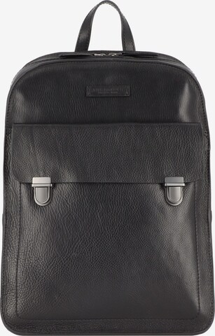 The Bridge Backpack 'Ettore' in Black: front