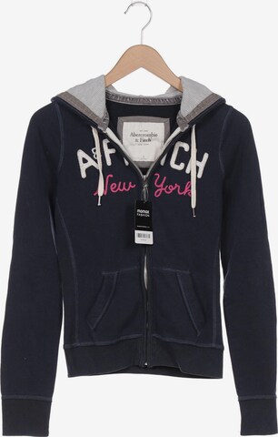 Abercrombie & Fitch Sweatshirt & Zip-Up Hoodie in S in Blue: front