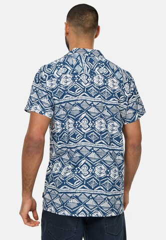 INDICODE JEANS Regular fit Overhemd 'Frey' in Blauw