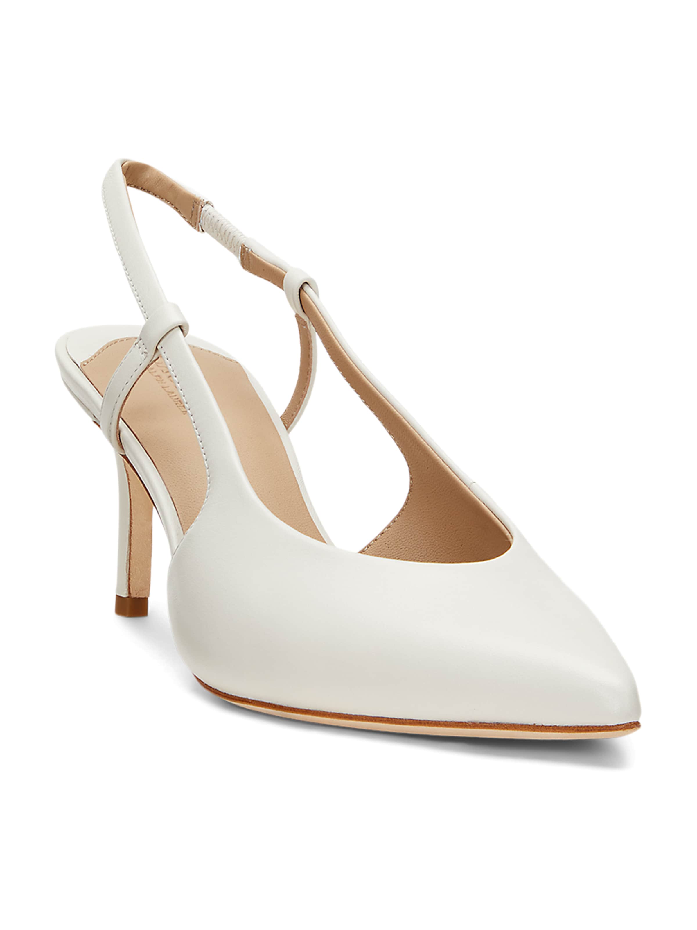 Lauren Ralph Lauren Лодочки с открытой пяткой 'KHLOE' в Белый: спереди