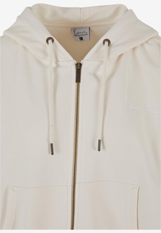 Karl Kani Zip-Up Hoodie in White