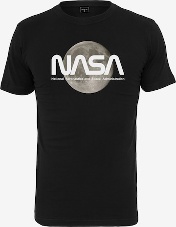 Mister Tee Regular fit Shirt 'NASA Moon Tee' in Zwart: voorkant