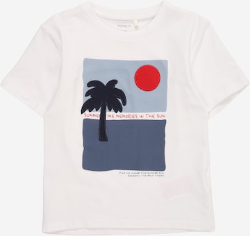 NAME IT Shirt 'NMMJAMES' in Wit: voorkant
