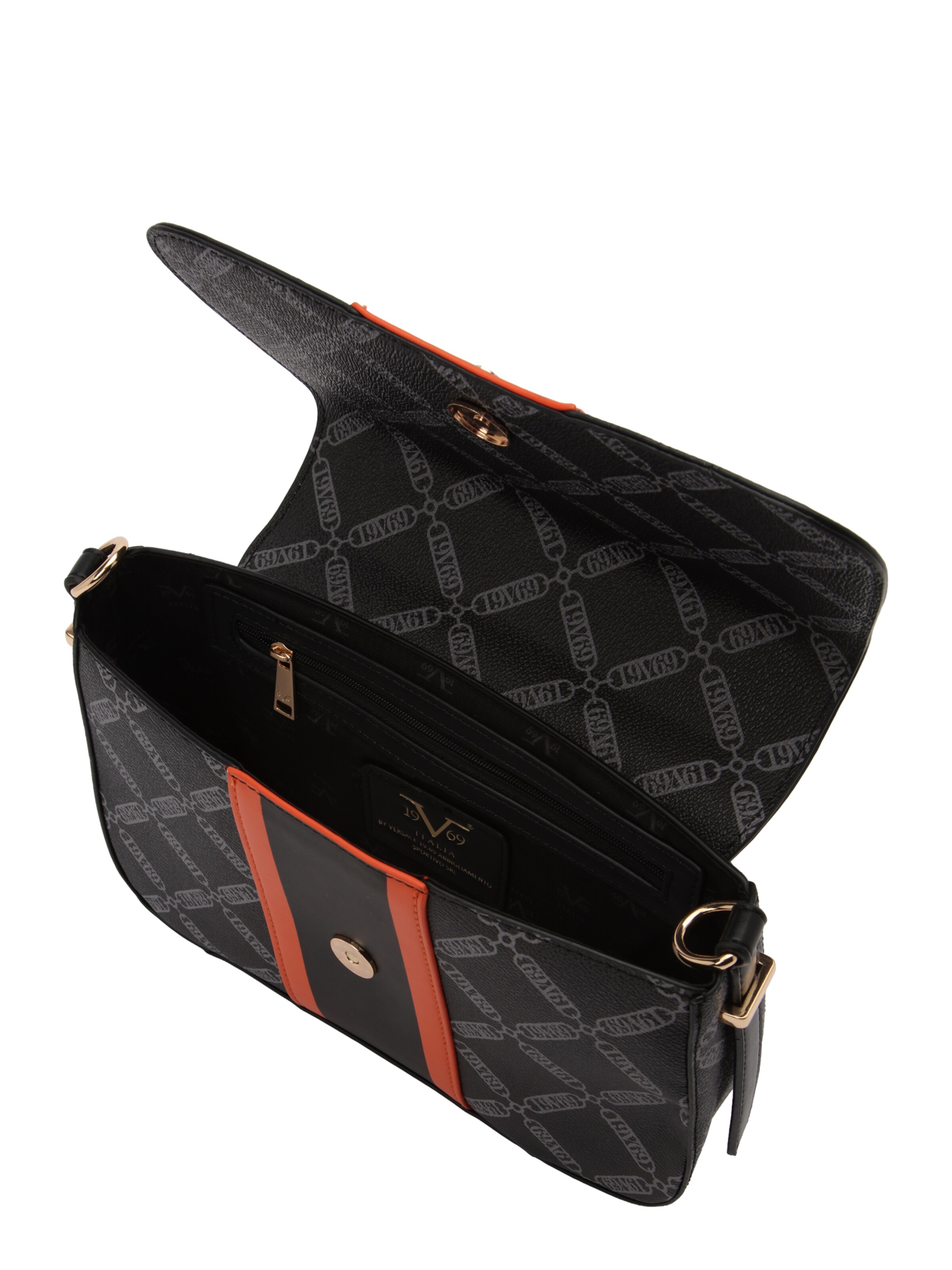 19V69 ITALIA Чанта с презрамки 'Giustina' в черно