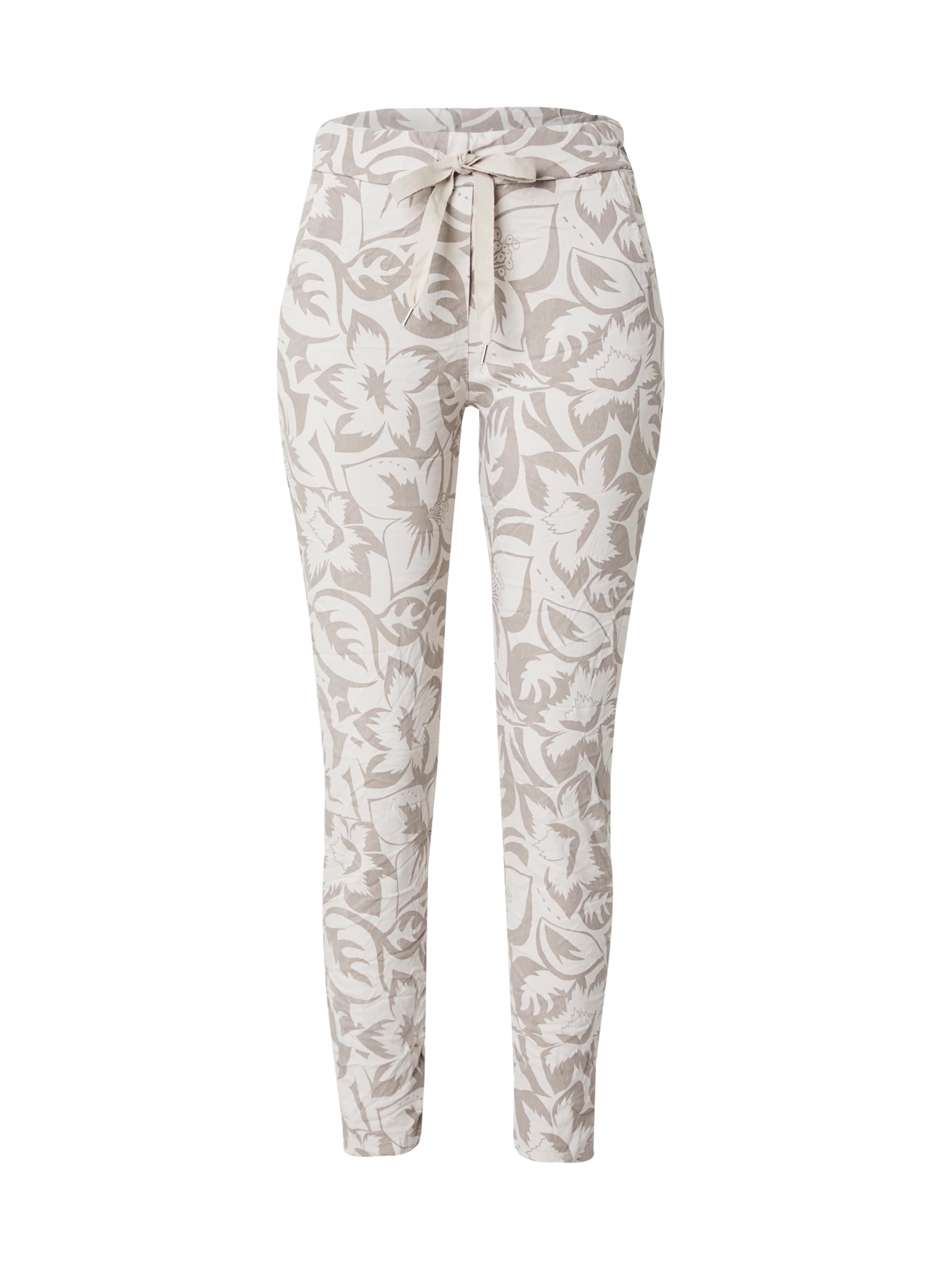 ZABAIONE Liibuv Püksid 'Ha44nnaa', värv beež: eest vaates