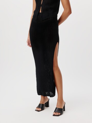 Jupe 'Janina' LeGer by Lena Gercke en noir : devant