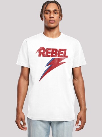 F4NT4STIC T-Shirt 'David Bowie' in Weiß: Vorderseite